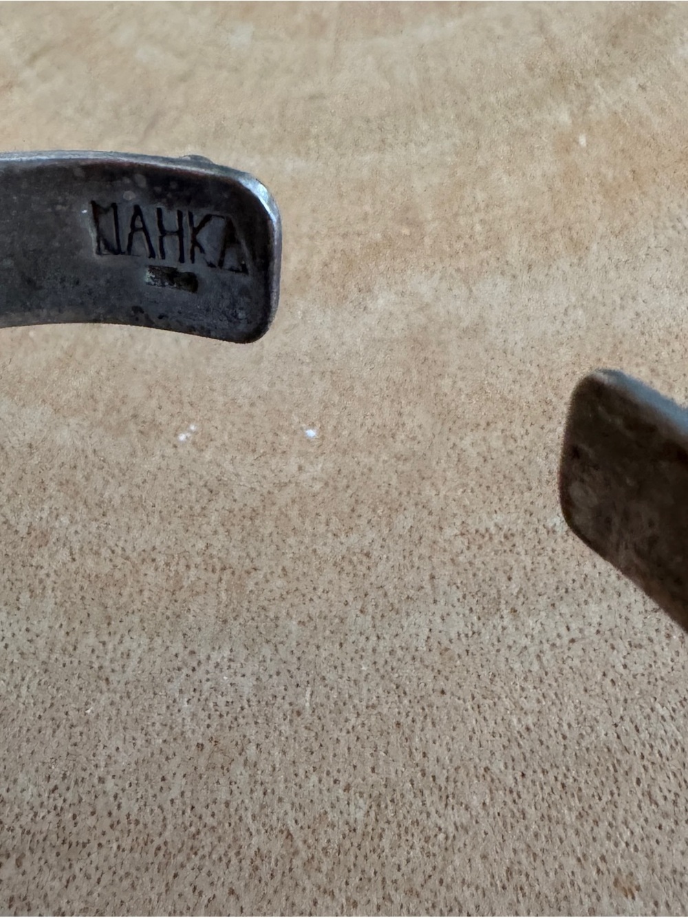 MAHKA Sterling Silver Cuff Bracelet with Stone - Picture 4 of 5